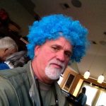 marty-morgan-blue-clown-afro-wig-redhot-jingles-nashville
